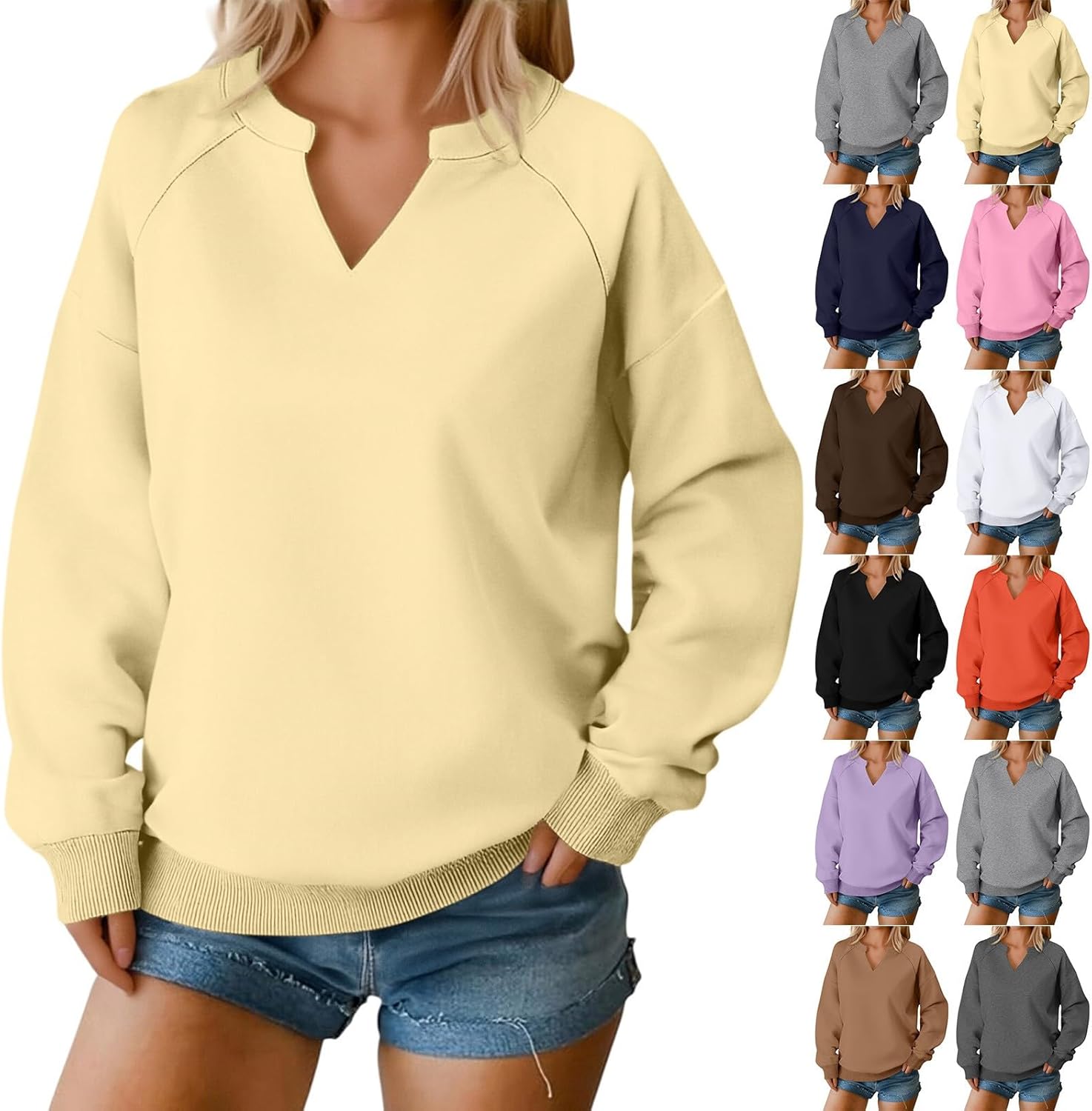 SHEIN EZwear Felpa oversize da donna con spalle scoperte, maniche
