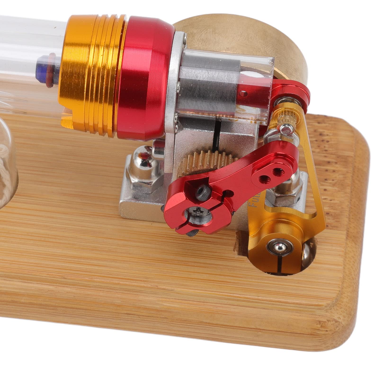 Cocoarm Modello di Motore Stirling Modello di Motore a Pistone Libero in Lega di Alluminio 11 X 6,4 X 6,5 Cm Esperimento Scientifico di Fisica Azionato Dal Calore Giocattolo per Bambini Studenti