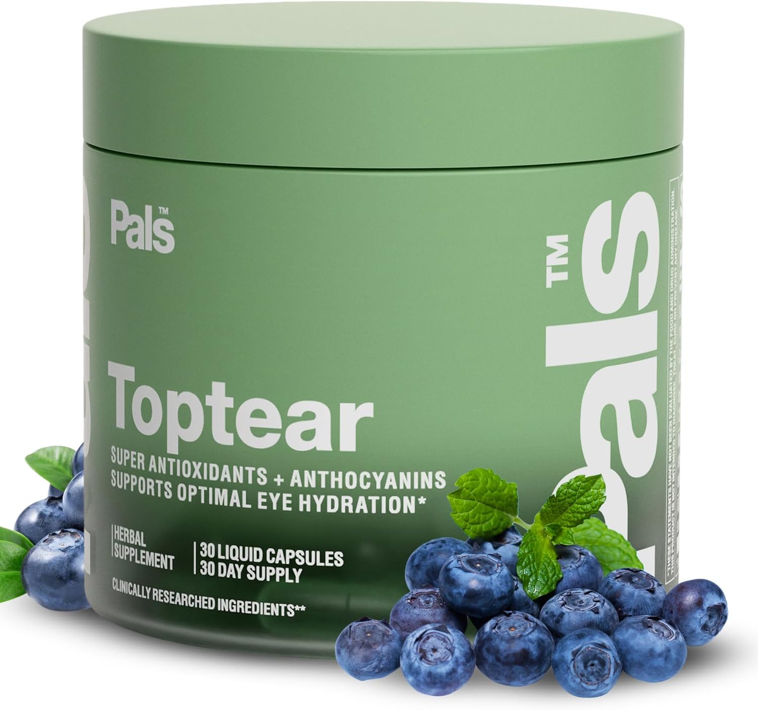 Dry Eye Relief Supplements for Adults with Pure Bilberry Extract Toptear Ultimate Eye Vitamins for Eyesight, Dryness Relief, Strain, Optical Nerve & Vision Care Support, Vegan Capsules (30 Days) PALS - Image 9