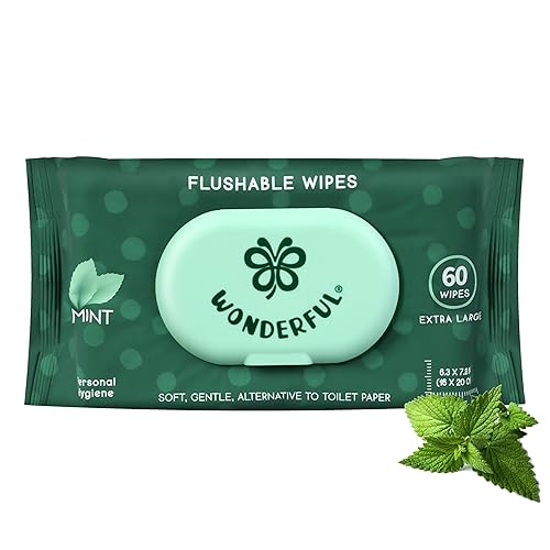 Miniatura 15 de Toallitas desechables WONDERFUL, Toallitas húmedas 100% a base de plantas con sabor a limón cítrico para adultos y niños, seguras para