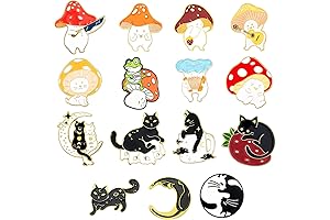 16Pcs Enamel Pins Cute Kawaii Aesthetic Lapel Hat Pins for Jackets Backpacks