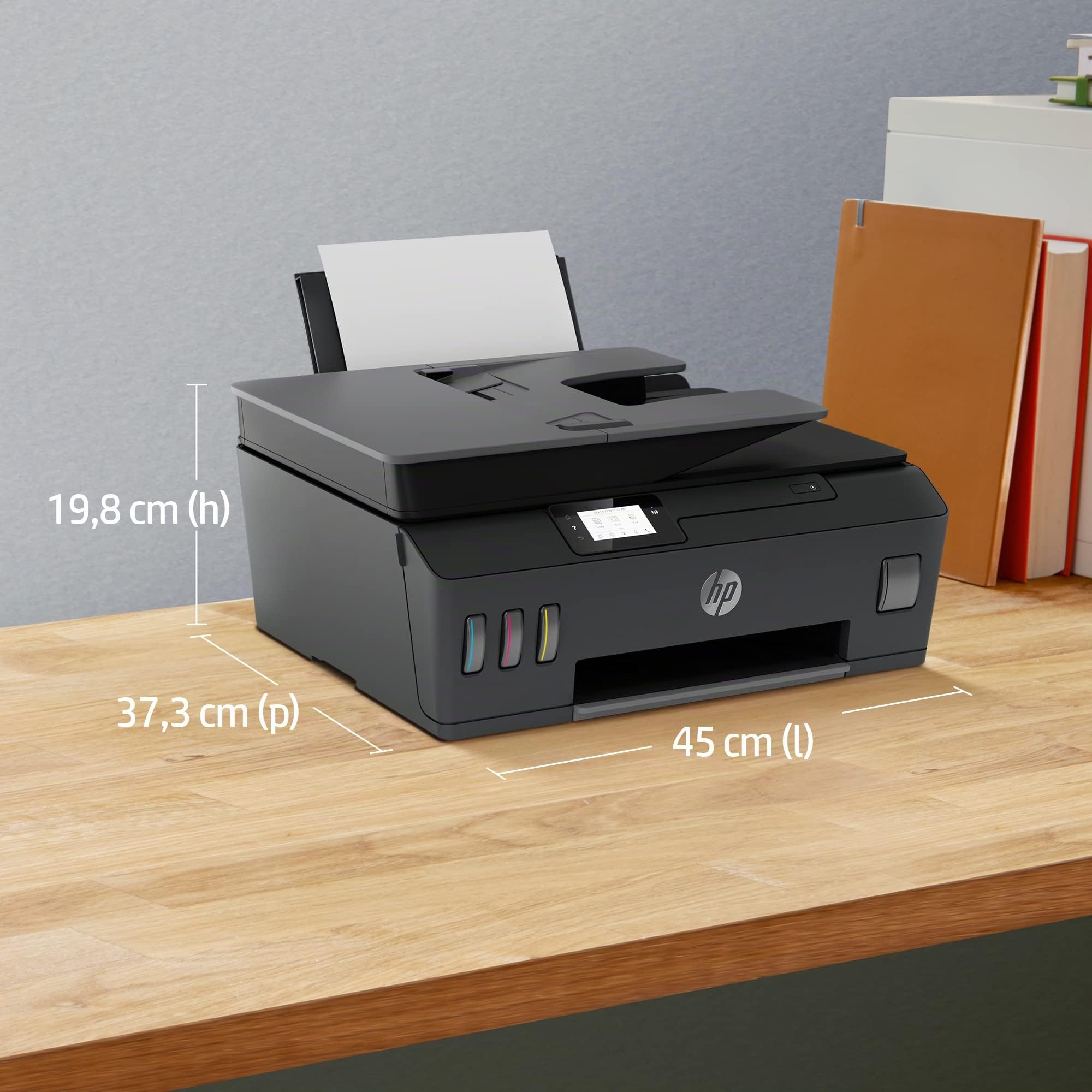 HP Smart Tank Plus 570 Imprimante tout en un Jet d'encre couleur 3 ans d'encre inclus A4 Wifi