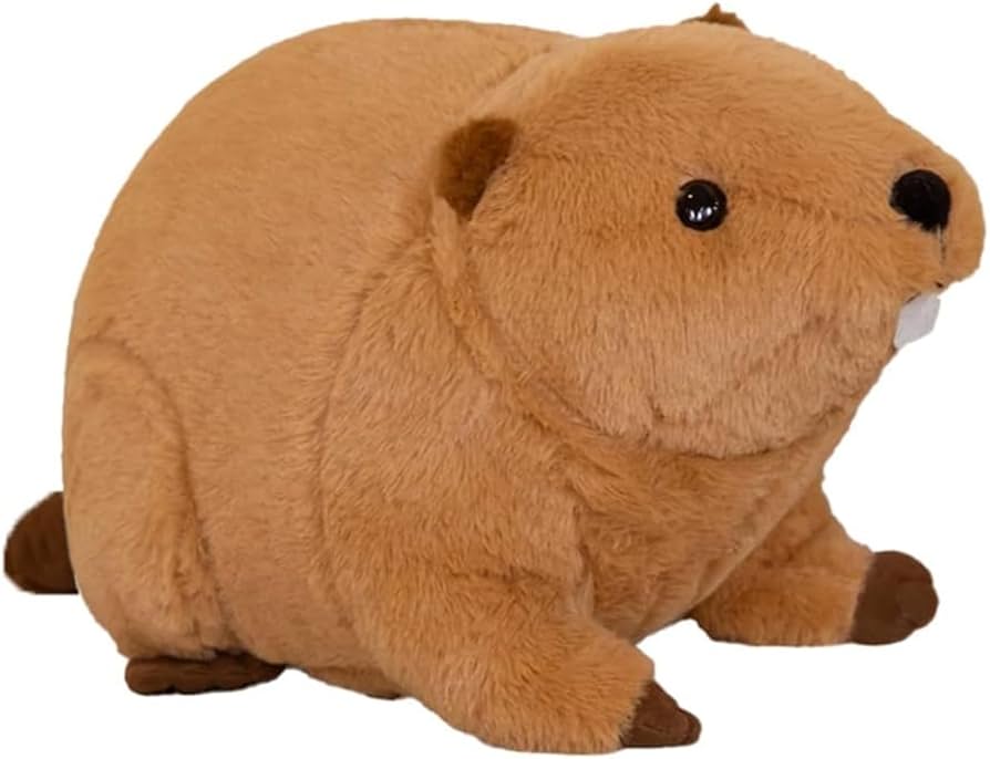 ジモモ38cm 置きタイプ　ファー素材の人形型ぬいぐるみ ジモモ38cm 置きタイプ ファー素材の人形型ぬいぐるみ