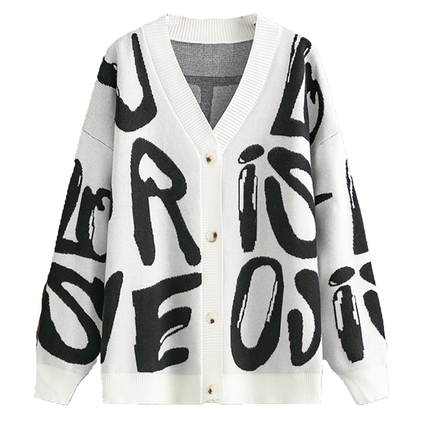 JASCLS Womens Trendy Summer Long Sleeve Open Front Sweater Cardigans for Women