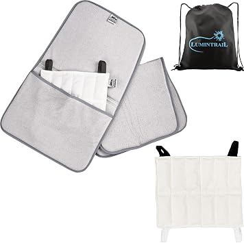 Chattanooga Heating Pad Hot Pack, 10x12 Standard Size Hydrocollator Moist Heat Pack with Terry Cover for Pain Relief, Reusable Heating Pad for Back, Quad, Hamstring, with a Drawstring Bag