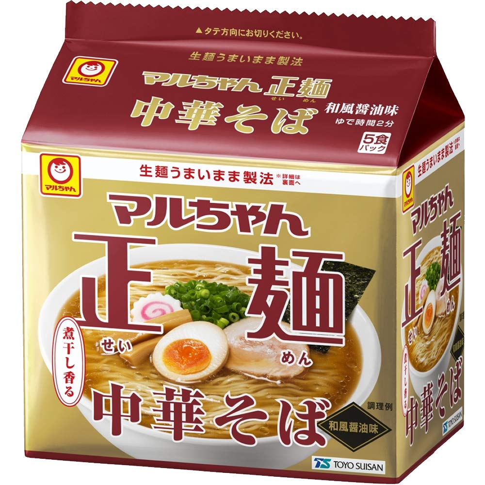 Amazon.co.jp: マルちゃん正麺 中華そば 和風醤油味 5食パック ( 105g