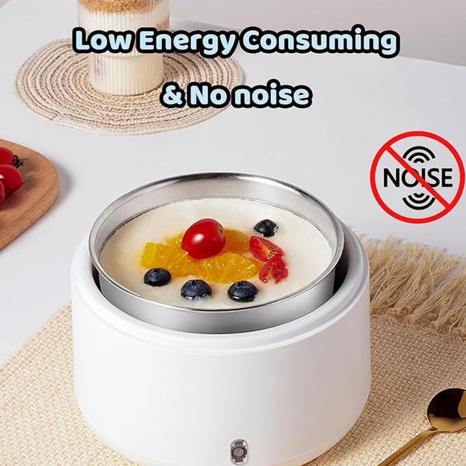 Amazon.co.jp: 1000ml ヨーグルトメーカー 4*125ml、20W 電気ギリシャ