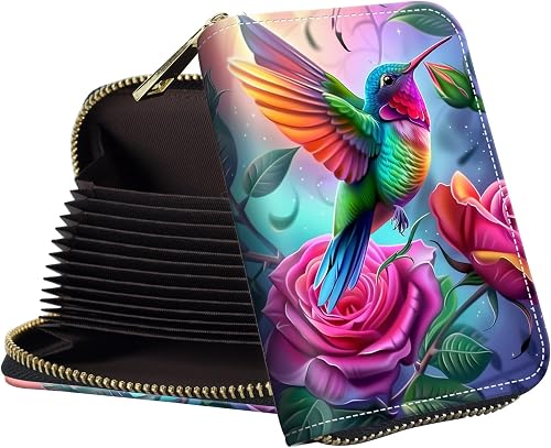 WZCJDHMJ Small Wallet for Women Credit Card Holder,RFID Leather Business Card Ca