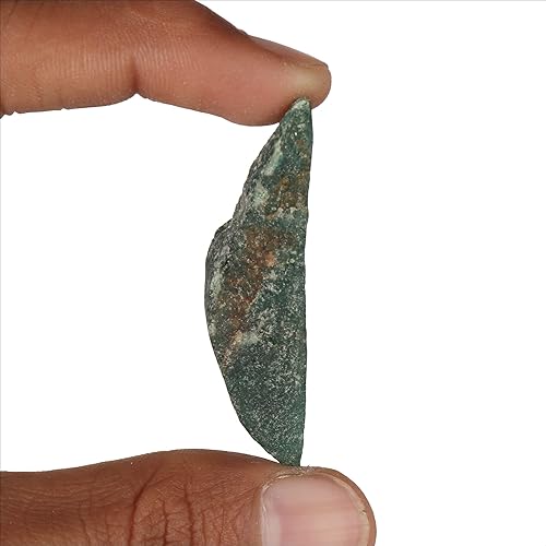Miniatura 3 de GEMHUB Cristal curativo de jade verde natural áspero, piedras preciosas sueltas de jade verde crudo para cabbing, 95.8 CT., M, Gema, jade verde