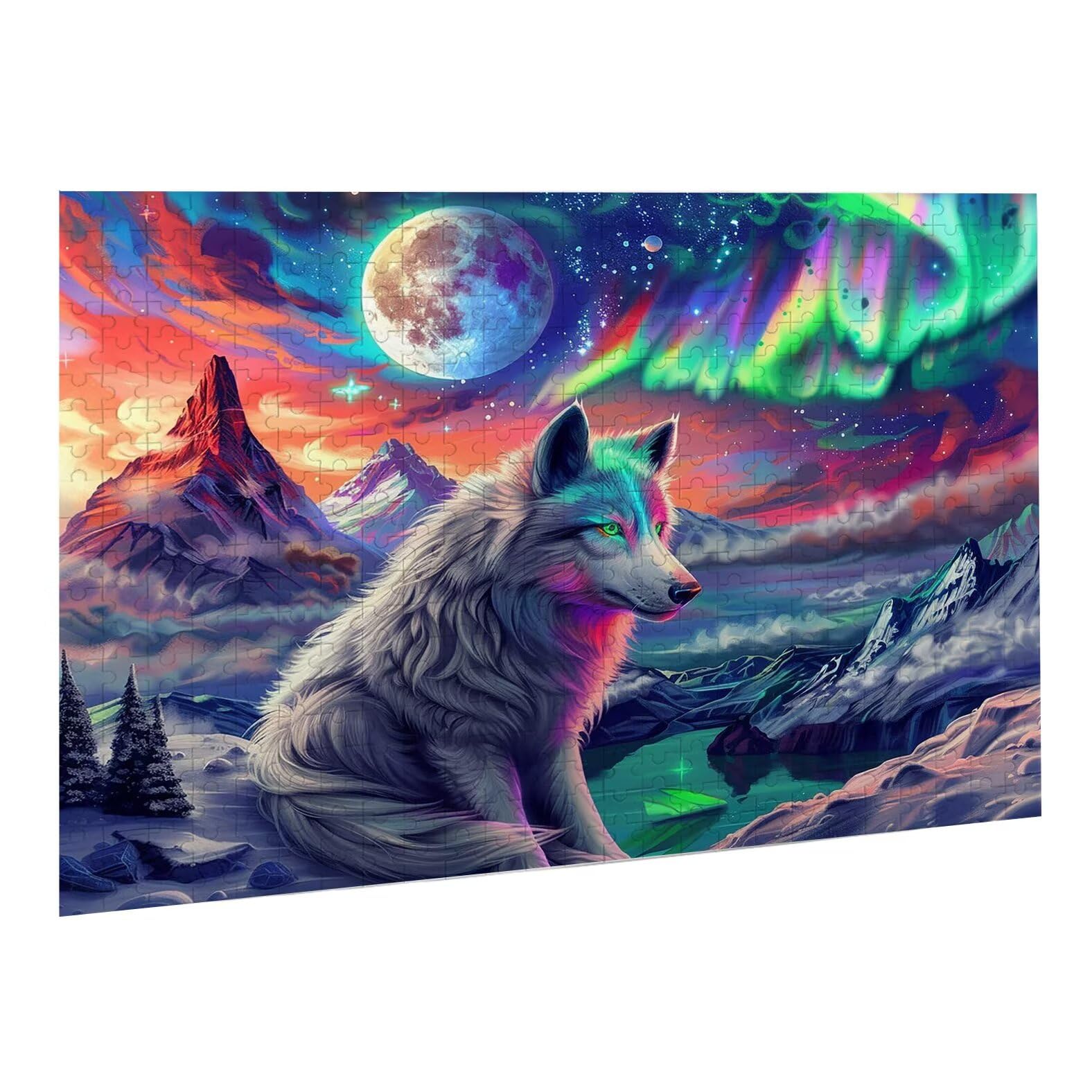 Jigsaw Puzzle, 4000 Pezzi Puzzle Classici, Lupo Puzzle Rilassamento Intelligence, Mpossibile Difficile Puzzles impegnativo per adulti Puzzles per Gioco Familiare, Regalo per Amore Amico Montagna K0F34