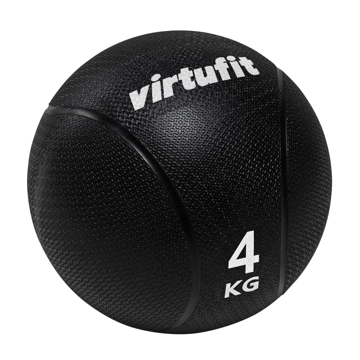 VirtuFit Palla medica Pro – Palla medica – 4 kg – Gomma – Nero