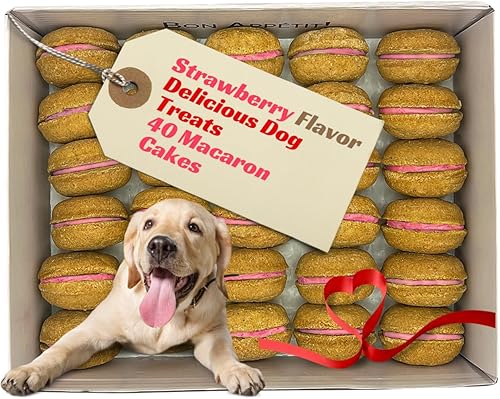 Miniatura 21 de Bonne et Filou Golosinas para perros de San Valentín, pasteles de mantequilla de maní, regalo de cumpleaños para perros de raza mediana a grande –