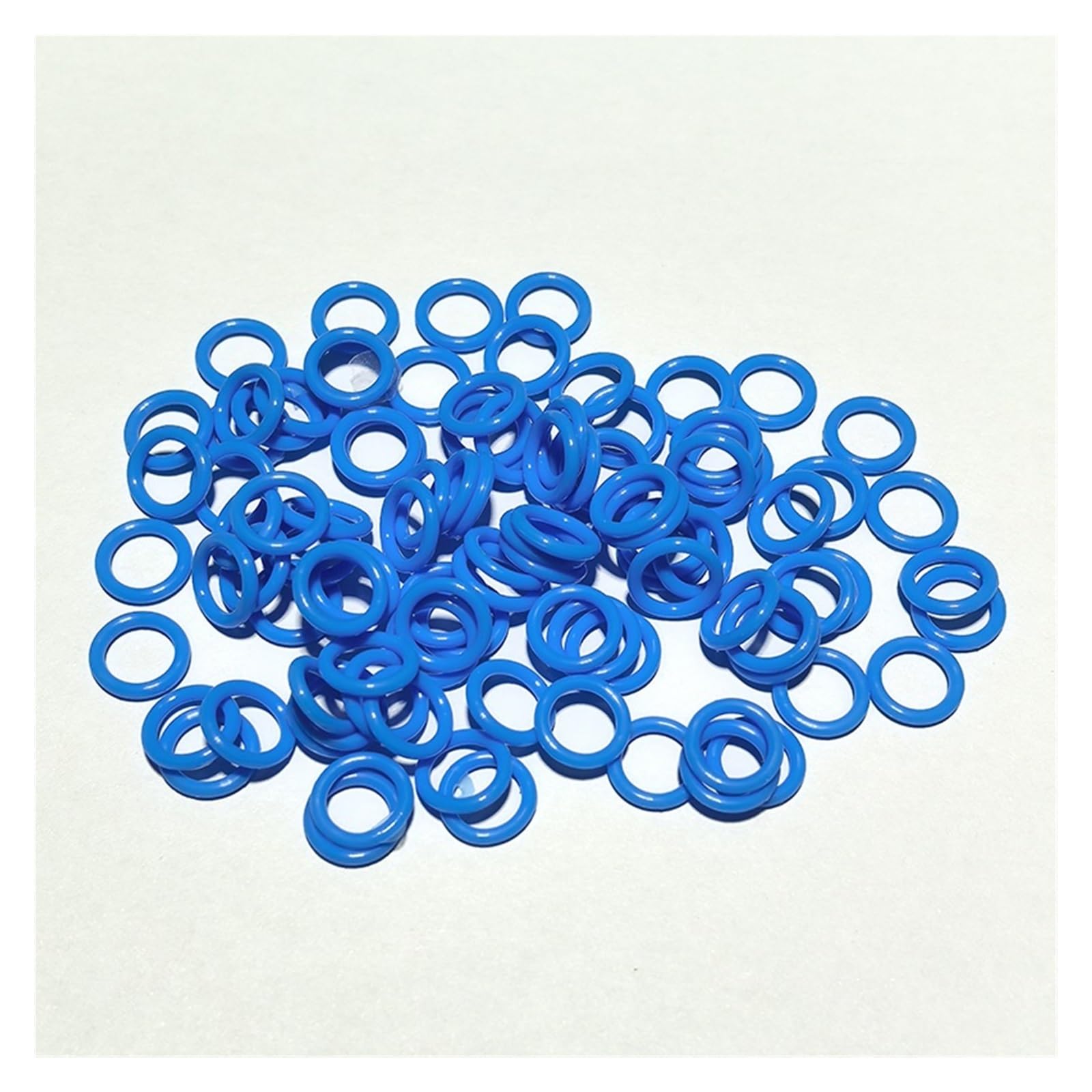500pcs 8mm Elastic Rubber Pigeon Foot Rings Colorful for Racing Pigeon Identification(Blue)