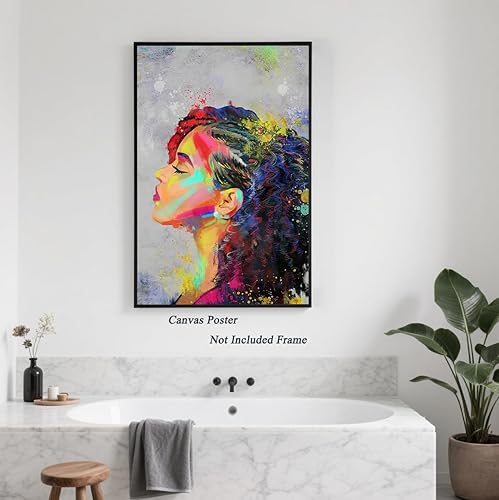 Miniatura 2 de Arte abstracto de pared, póster de reina negra afroamericana, impresiones motivacionales para chicas, obra de arte espiritual de mujer, estética