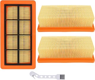 3 piezas KFI 7420 Filtro de pliegue plano para Kärcher AD2, AD2 Battery, AD4 Premium, AD3 Premium, AD3, AD 3.200, AD 3.000, aspiradora de ceniza y seco, piezas de repuesto de filtro,
