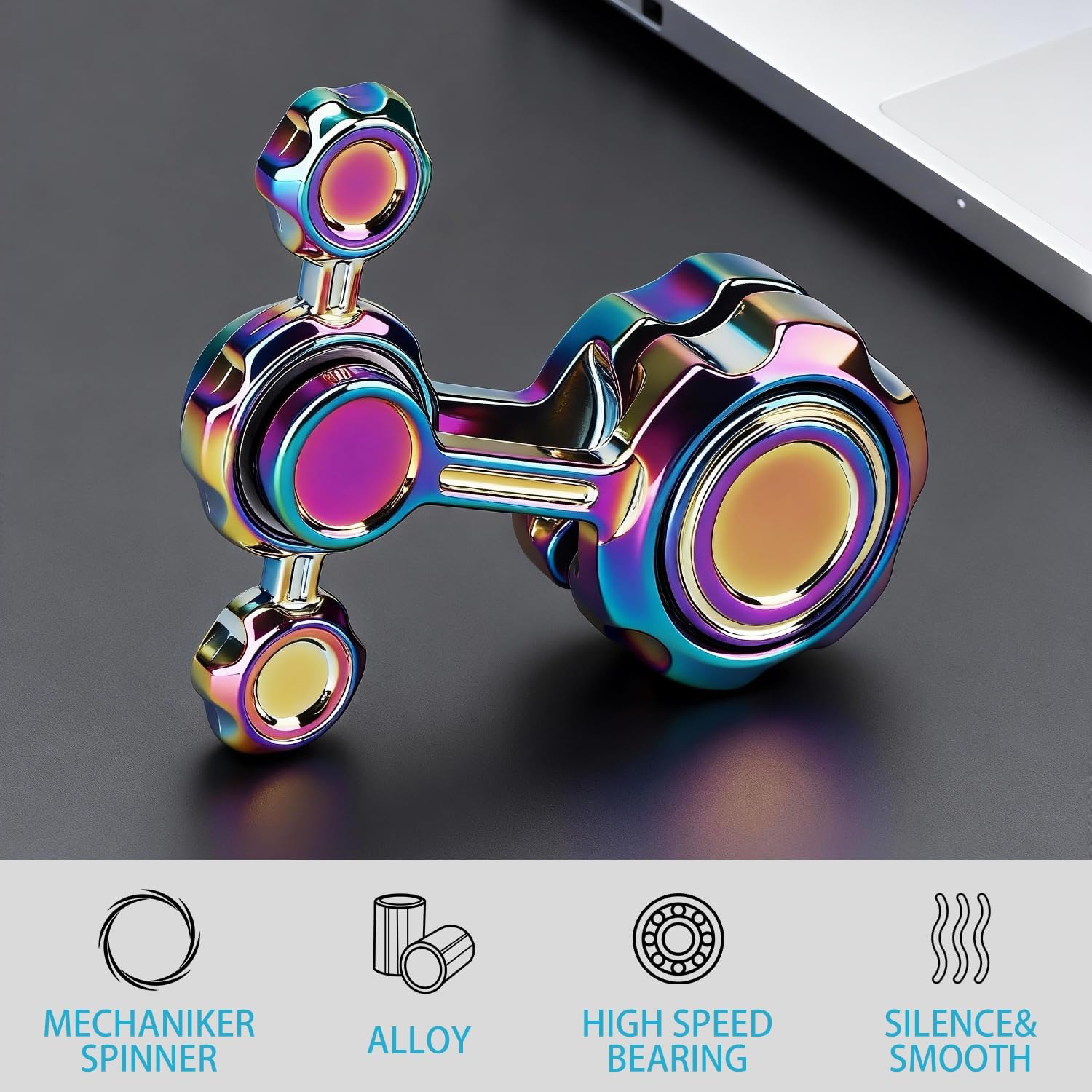 Cool Gravity Fidget Spinner Toy Metal for Kids Adult, Small Gadget Desk Fidget Toy for Stress Relieve Anti Anxiety Boredom, Novelty Swing Fingertip Hand Finger Spinner Gift Classroom Prize Bag Filler