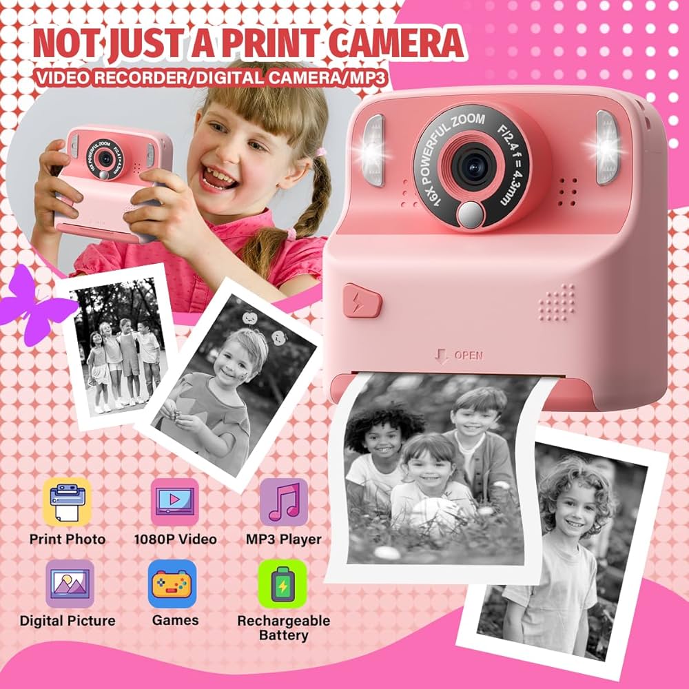 新品 子供用 プリントカメラ キッズカメラ トイカメラ 印刷 プリント おもちゃ プリントできちゃうキッズカメラ トイザらス限定 | おもちゃ通販