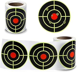 CAVLA 200 Pcs Shooting Targets Stickers, Splatter Target Stickers, 3 Inch Self Adhesive Splatter Targets Shooting Targets for The Range, Paper Targets for Shooting Range, Reactive Targets for Shooting