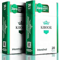 Vista 13 de KHOOR Cigarrillos de hierbas - 2 paquetes Berry Blue, sin aditivos, sin tabaco y sin nicotina, sustituto tradicional de cigarrillos, sabor premium a