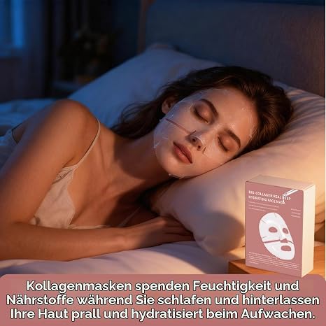 Organic Collagen Real Deep Mask Korean Collagen Mask Deep Effective Pack of 8
