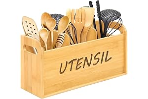 Bamboo Kitchen Utensil Holder: Declutter Your Countertop