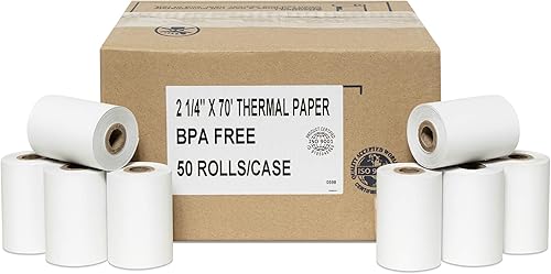 Miniatura 9 de 50 rollos de papel de caja registradora de 2 capas de 3 pulgadas x 95 pies, color blanco y canario para M119 Hypercom T77F (impresora de impacto)