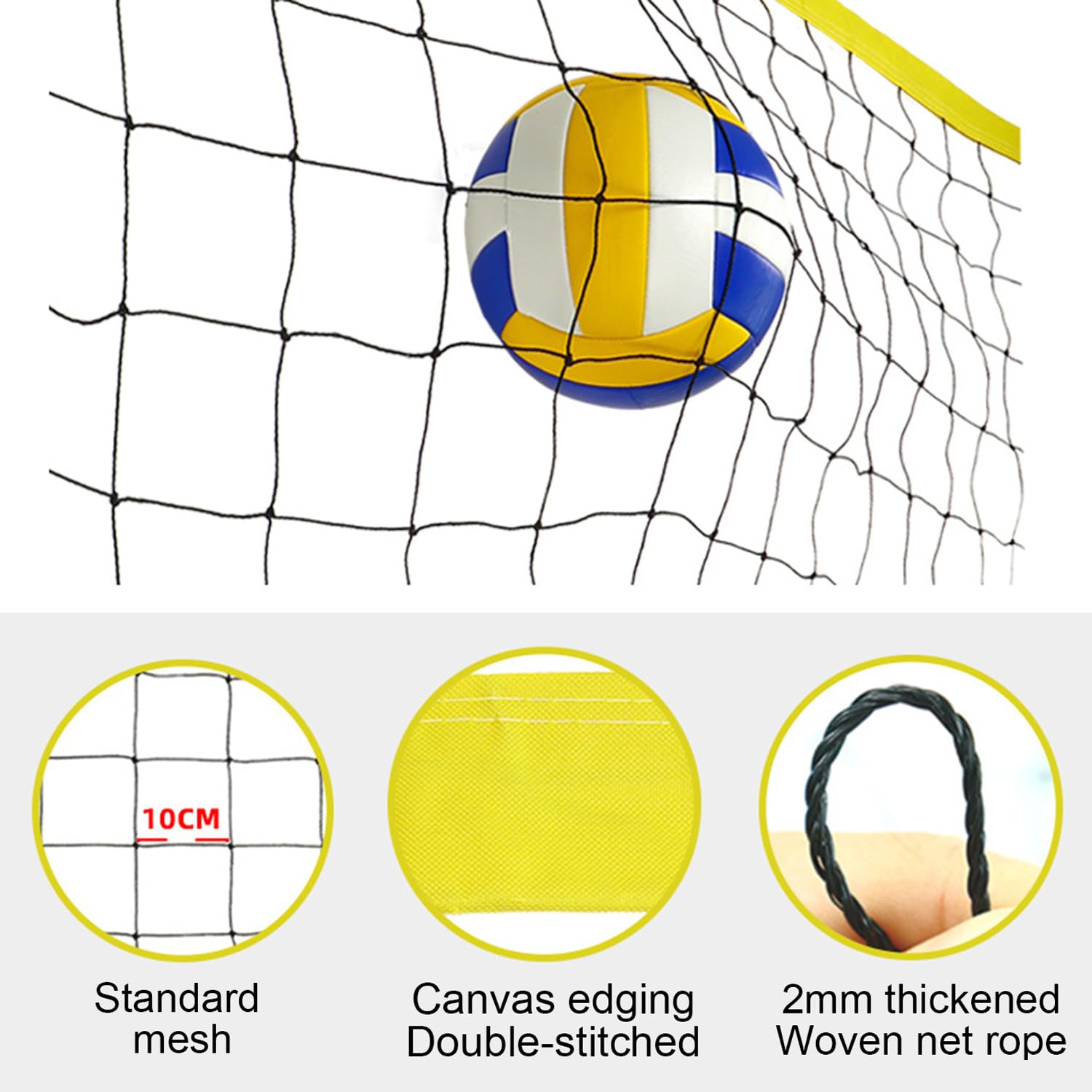 Rete Pallavolo Da Giardino,Juego De Red De Voleibol, Juego Completo De Red De Voleibol Plegable,Red De Voley Playa Hierba,Sistema De Marcado De Campo,Voleibol Bolsa De Almacenamiento,Altura Ajustable