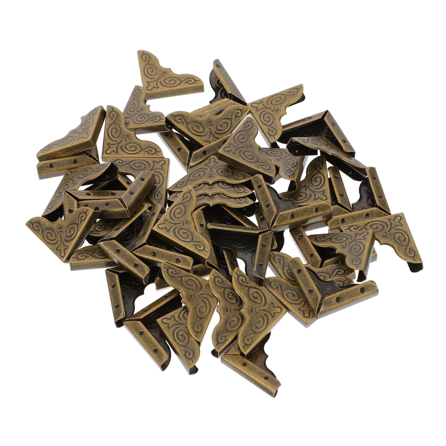 Gadpiparty Album Corner Decoration 50pcs Blue Scrapbook Corner Protectors Unique Retro Antique Design