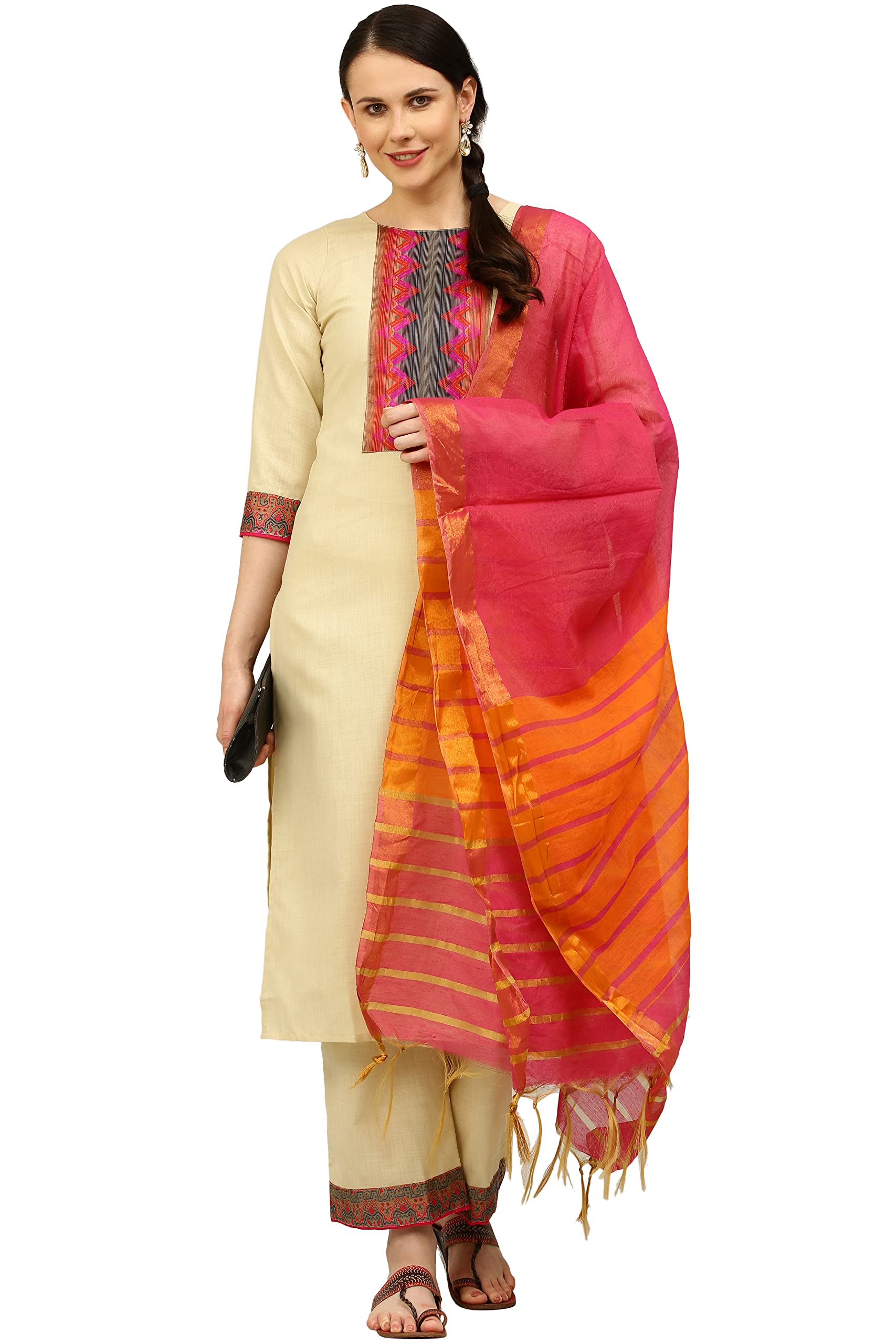 ALC Creation Women's Cotton Regular Kurta Set