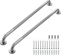 Vista 22 de Barras de agarre para ducha, paquete de 2 asas antideslizantes de ducha de 16 pulgadas para ancianos, barra de seguridad para ducha, barras