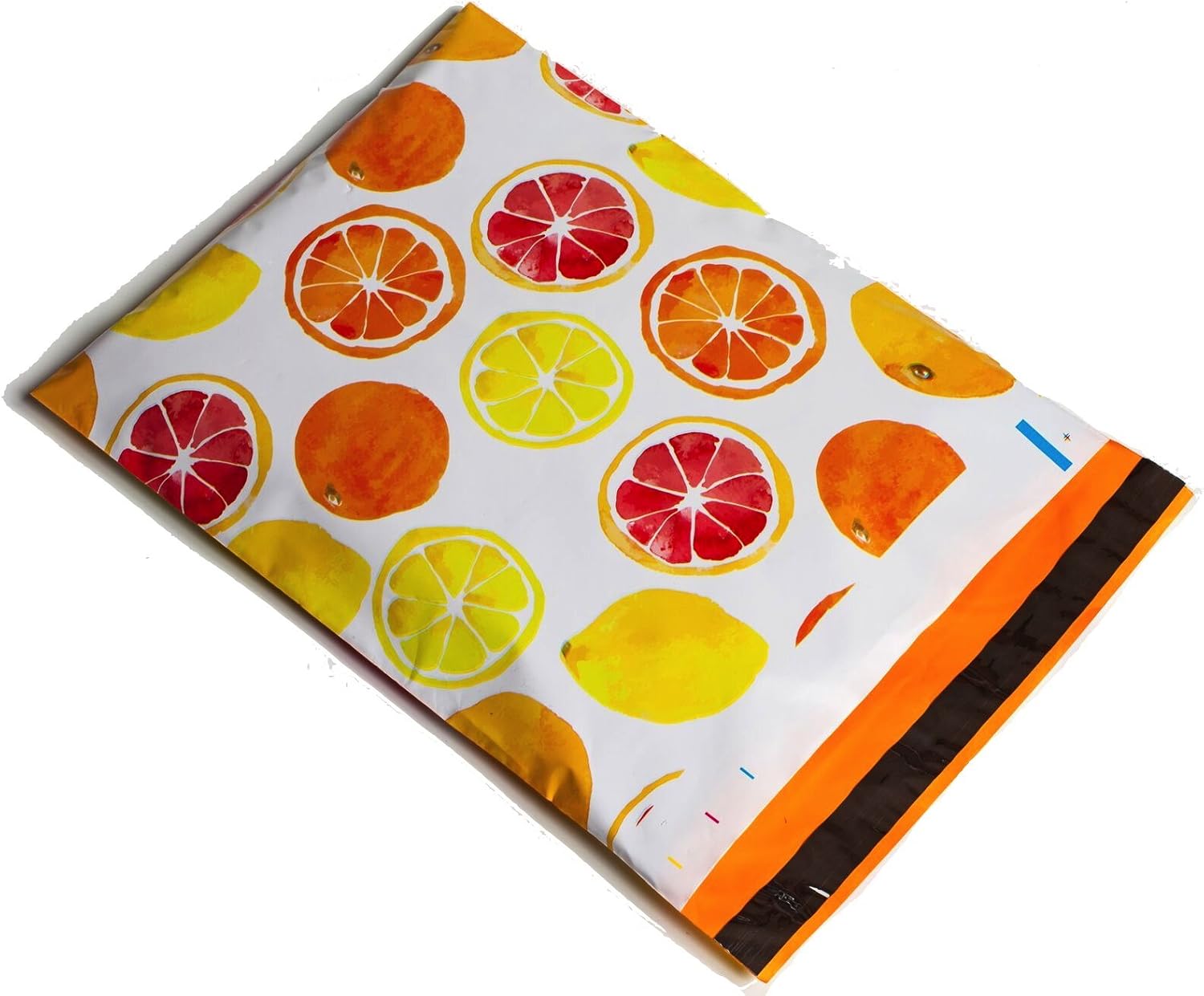 Poly Mailers Citrus Designer Mailers Shipping Envelopes Yellow & Orange Boutique Custom Bags #SmileMail (100 10x13)