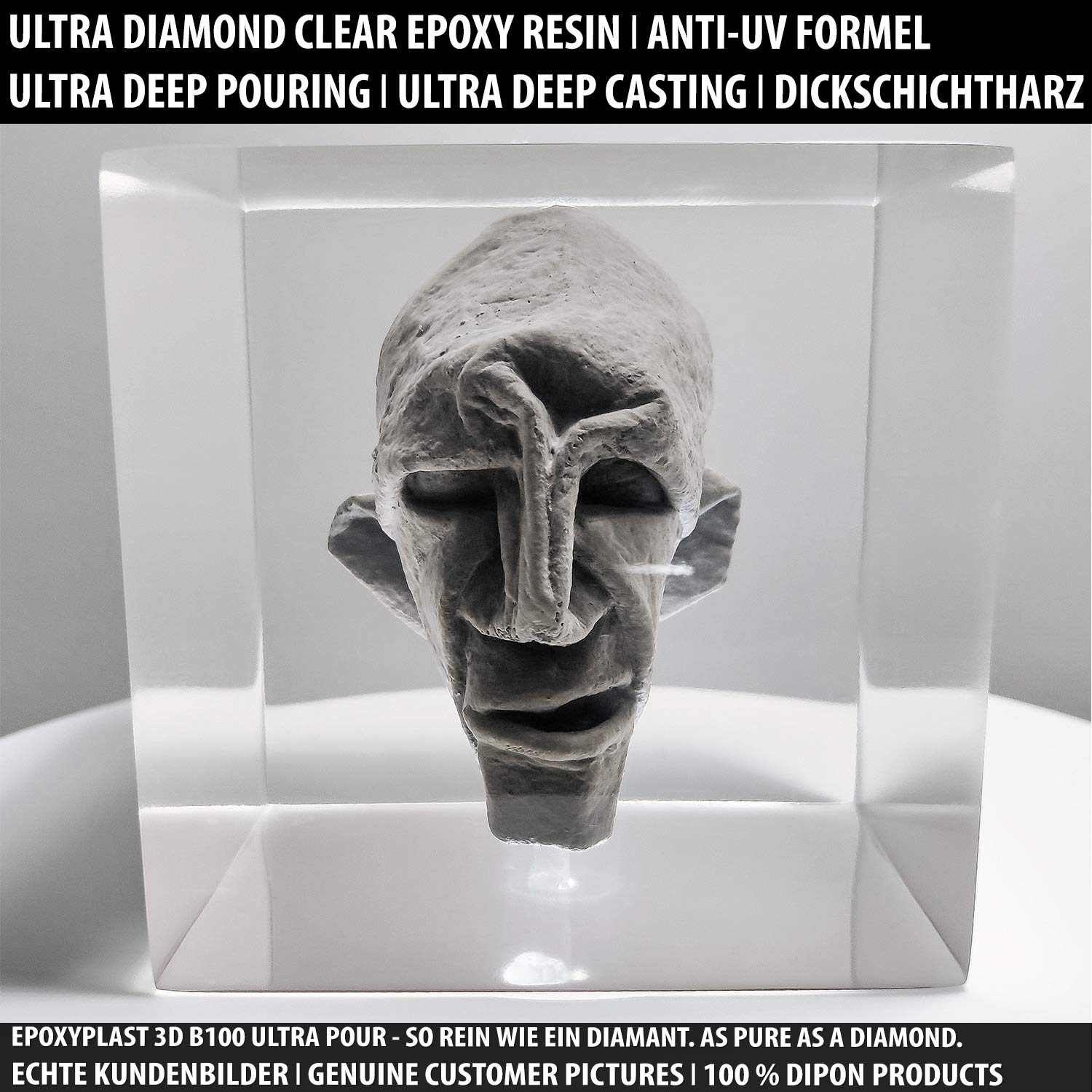 12 Kg Epoxy 3D Epoxy Resin B50 DEEP PUR, Ultra Diamond Clear, Maximum - View #5