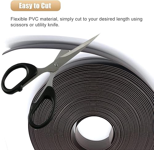 Miniatura 5 de Tira de transición de piso desigual de puerta, tira de transición de piso autoadhesiva larga, alfombra de PVC y tira de borde de piso, altura de