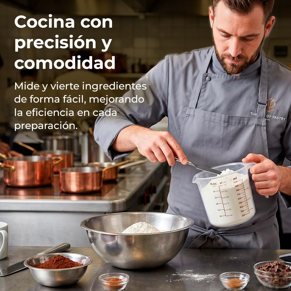Tescoma - Jarra Medidora con Vertedor Delicia 0,5L – Vaso Medidor de Plástico - Ligera - Fácil de Usar en Cocina