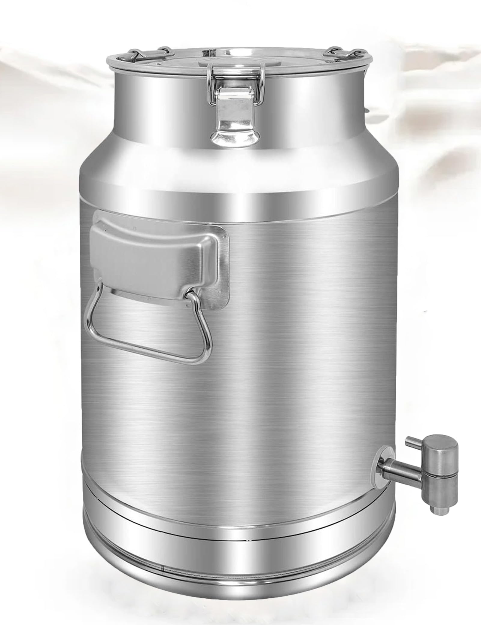 Seau à lait 5L en acier inoxydable robuste avec couvercle étanche