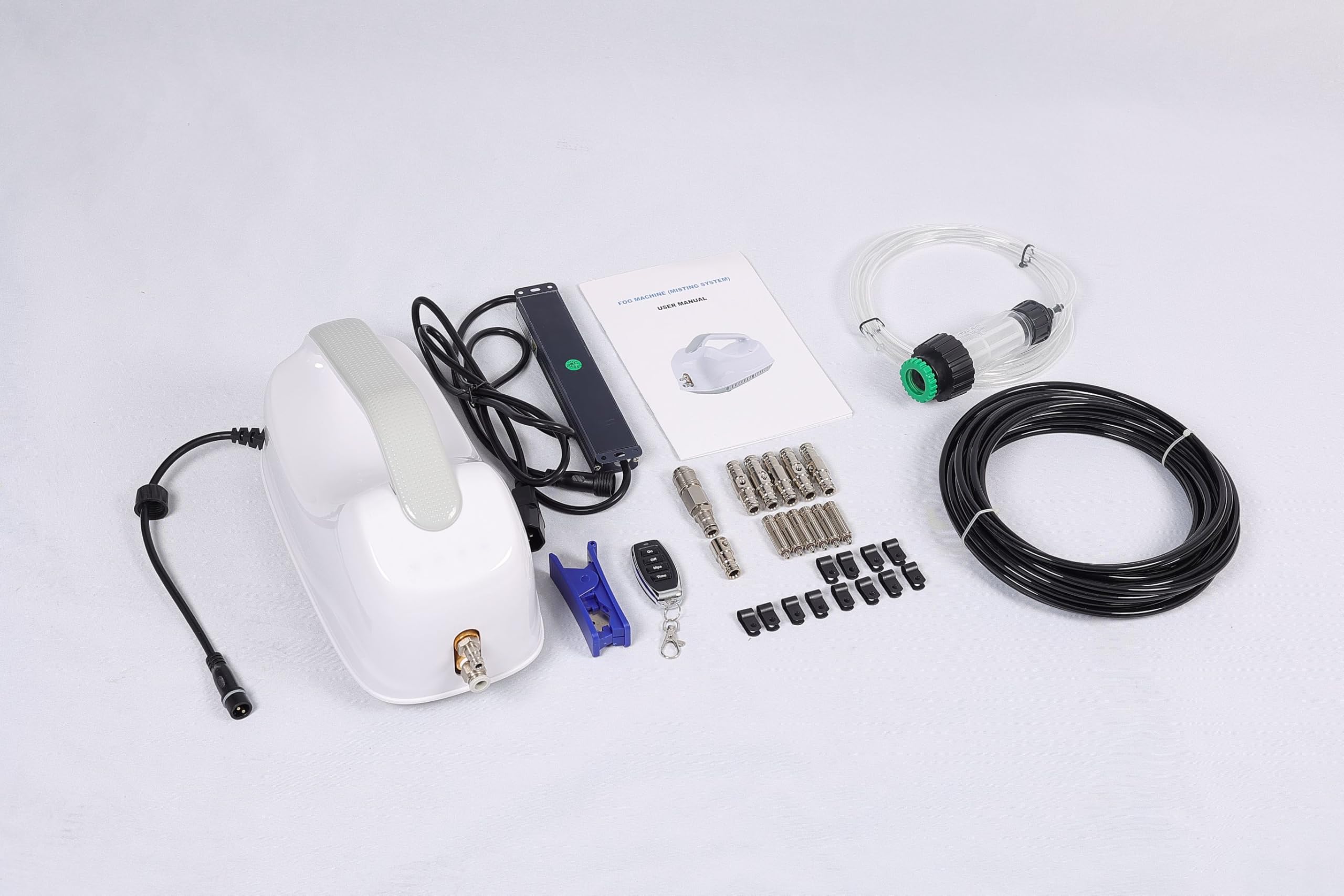 Nebulizador de Alta presión para terrazas 10m - 6 boquillas antigoteo - Set Completo - Calidad Profesional - climatización Exterior - Refresca sin mojar