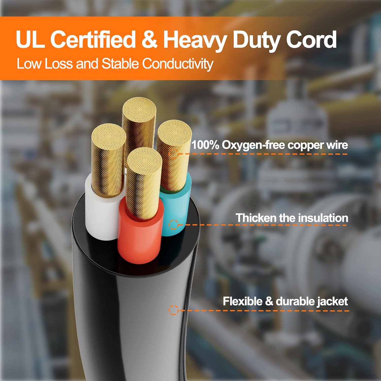 30 Amp Generator Cord and Pre-Drilled Outlet Box Kit, 25ft Generator Cable Extension 50A 4 Prong NEMA L14-30P to L14-30R with Twist Lock, Waterproof STW Wire for RV Camper & House, ETL Listed