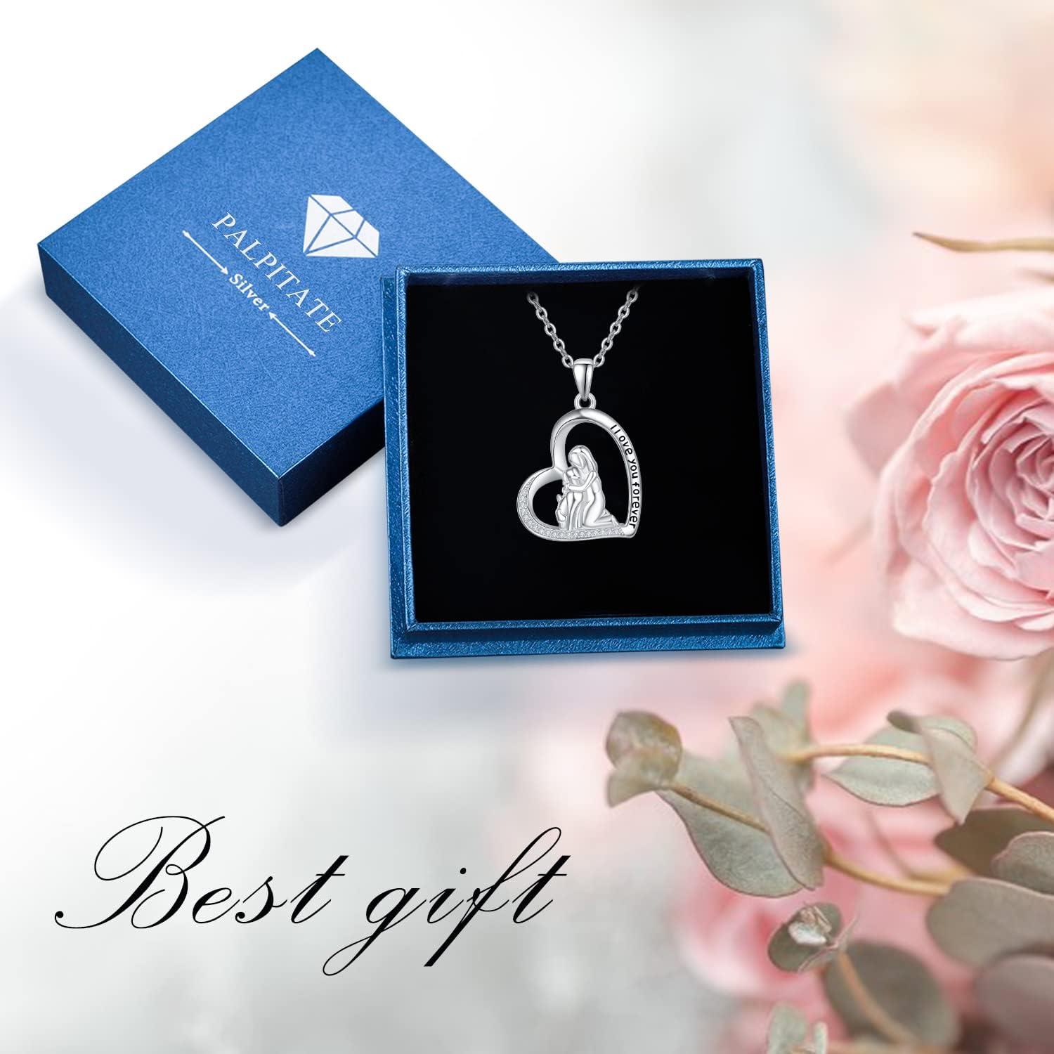 Palpitate Dog Lover Gifts for Women 925 Sterling Silver Dog Pendant Necklace Cute Animal Jewelry Christmas Gifts for Pet Lovers