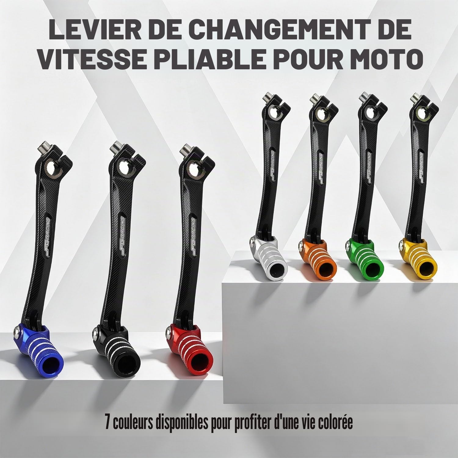 Levier de Vitesse de Moto,Levier de Vitesse Pliable en Aluminium CNC-Noir | pour Dirt Pit Bike 50cc-125cc XR50 CRF50 XR70 CRF70 XR110 CRF110