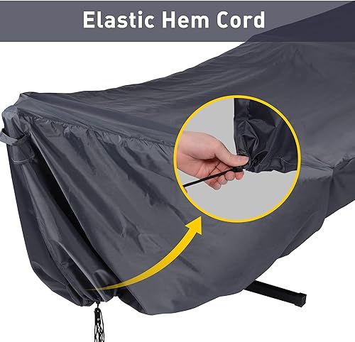 Miniatura 8 de SUNCREAT Hamaca de cuerda con soporte y cubierta de lluvia