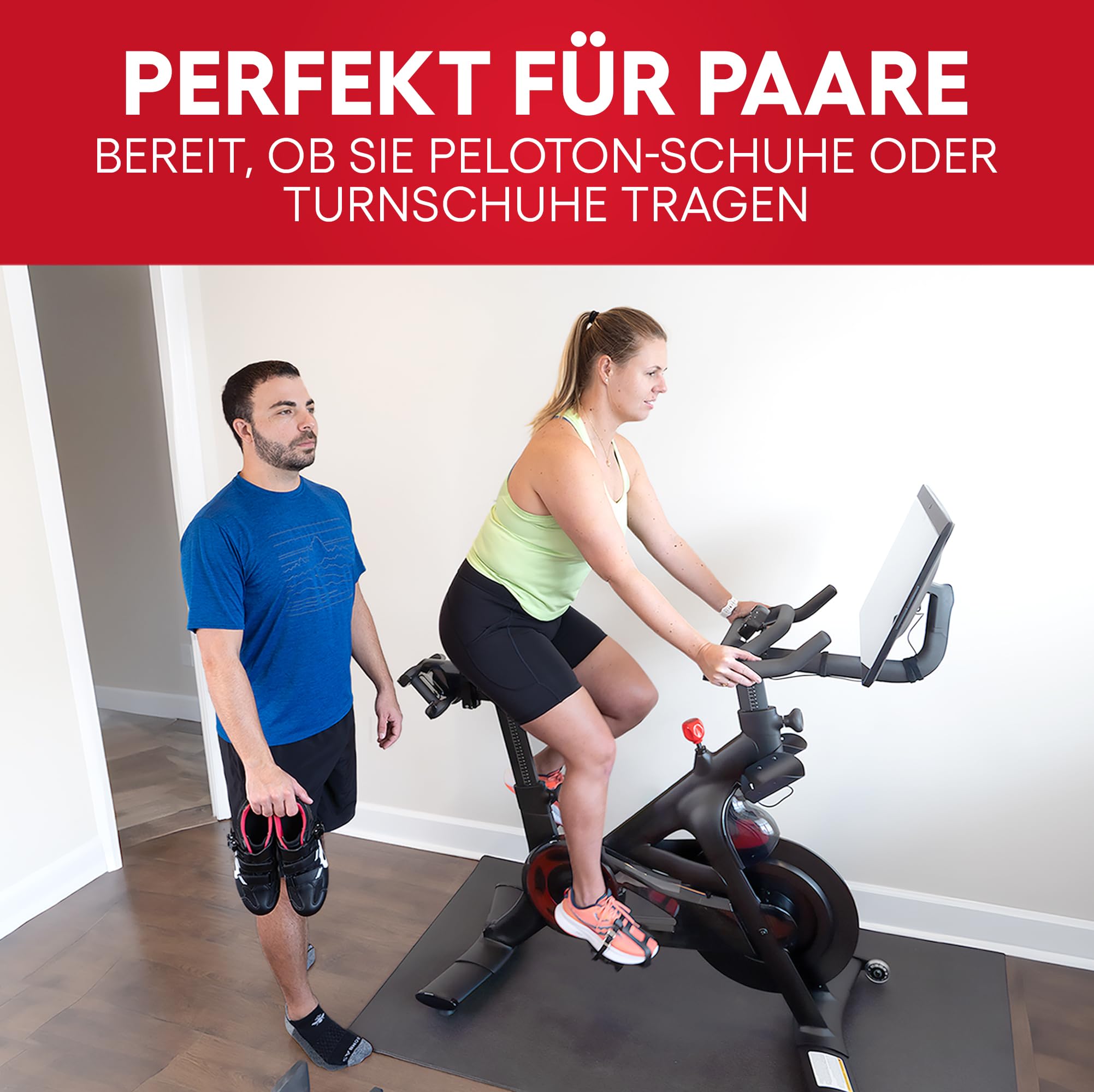 Doppelfunktions-Zehenkäfige – Konvertieren Sie Peloton-Pedale in Zweiseitige Zehenkäfige oder Delta-Stollen – Pedalkonverter – Kompatibel Mit Peloton Bike & Bike+
