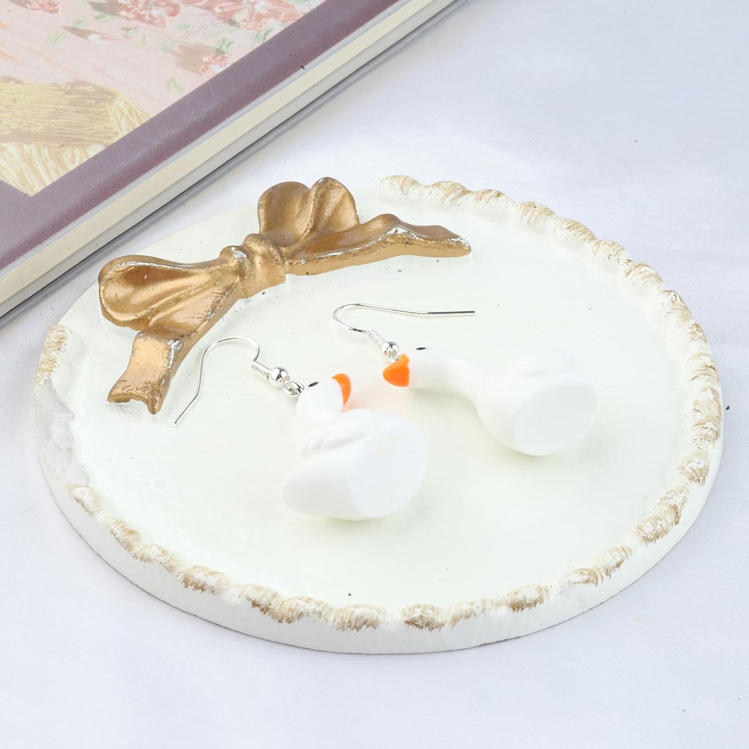 CENWA Funny Goose Earrings Goose Game Lover Gift Animal Dangle Earrings Gift for Goose Lover - Image 5