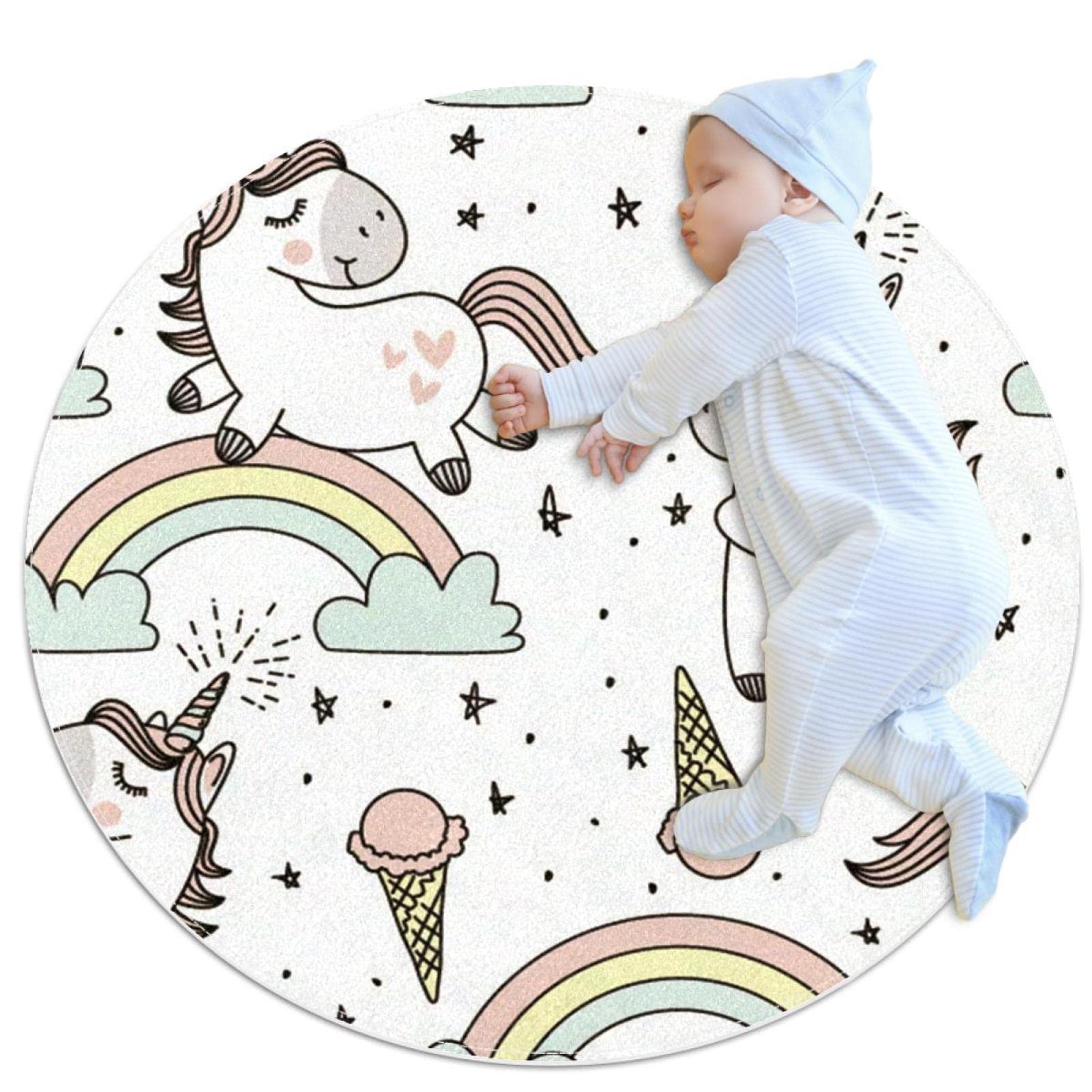 Tapis de salle de bain pour éviter les glissades motif licorne