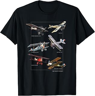 WWI Fighters Airplanes T-Shirt
