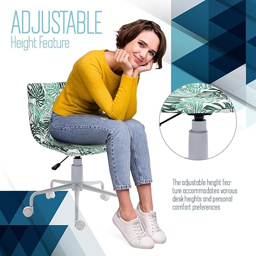 Miniatura 5 de ISL Furnishings InterSpaceLiving - Silla de escritorio con estampado (vinilo leopardonegro)