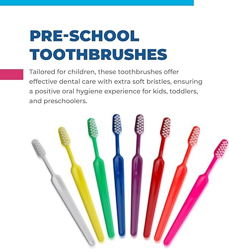 Miniatura 5 de Tess Oral Health Cepillo de dientes para niños preescolares, cepillos de dientes para gatos y mascotas (1 docena) - Cuidado dental suave para