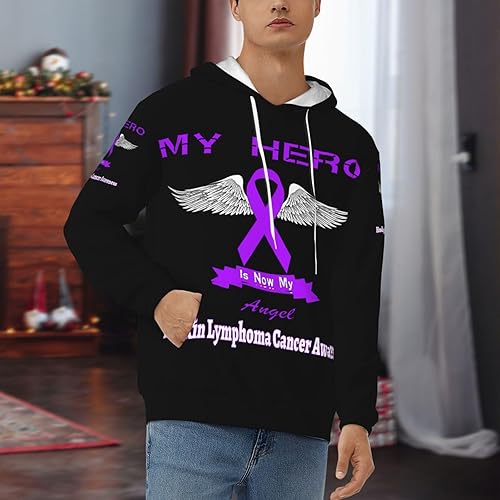 Miniatura 8 de Pullover Heavyweight Fleece Hoodie Vintage Hoodies Long Sleeve Casual Sweatshirt with Pocket Black Rope for Men Women