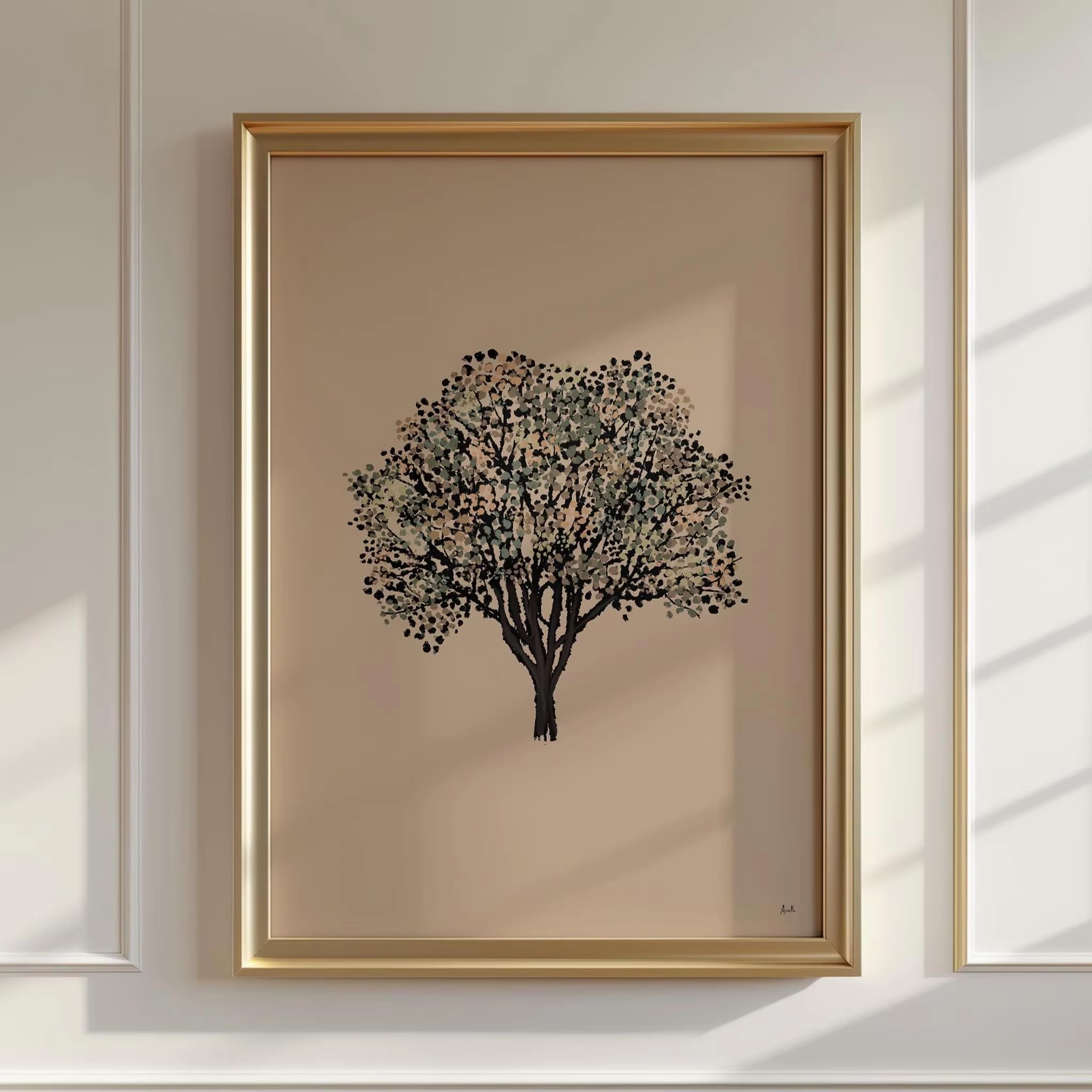 awtrhfc Minimalist Floral Print Vintage-inspired Simple Home Decoration Painting Flowers Plants for Living Room Home Decor(70x90cm(26x35in)/No frame)