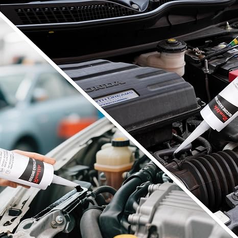 RTV Silicone Gasket Maker Grey, High Temperature Gasket Sealer 13 Oz. | High Strength Flange Sealing for Automotive Motorbike Machine Equipment Repairing