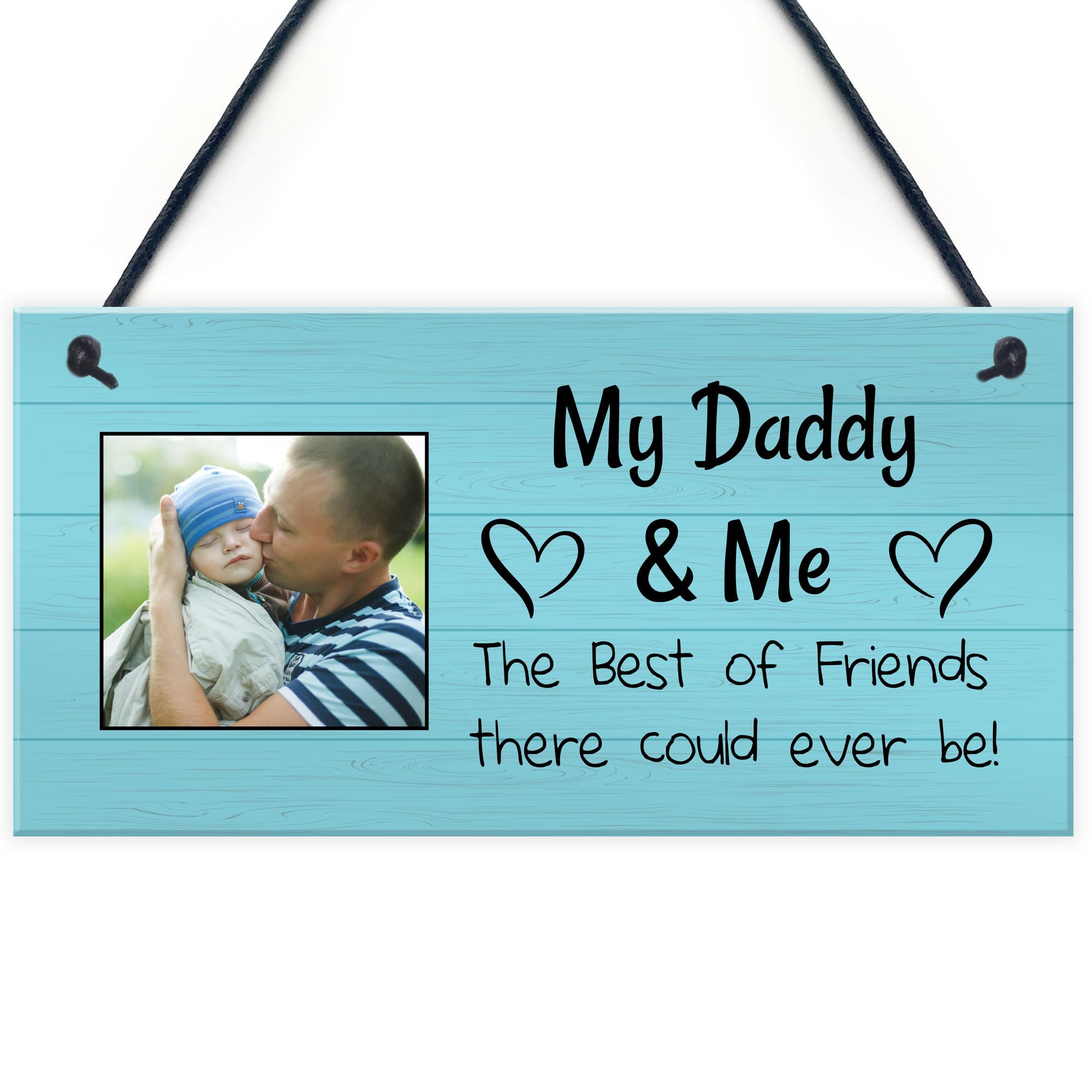 Red Ocean Personalised My Daddy And Me Plaque Gift For Daddy For Birthday Christmas Fathers Day Best Friend Gift For Daddy From Daughter Son Daddy Gifts Keepsake Gift For Him